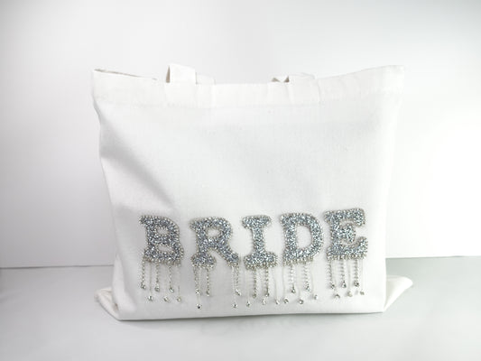 Cloud Dote White Bride Tassel Bag