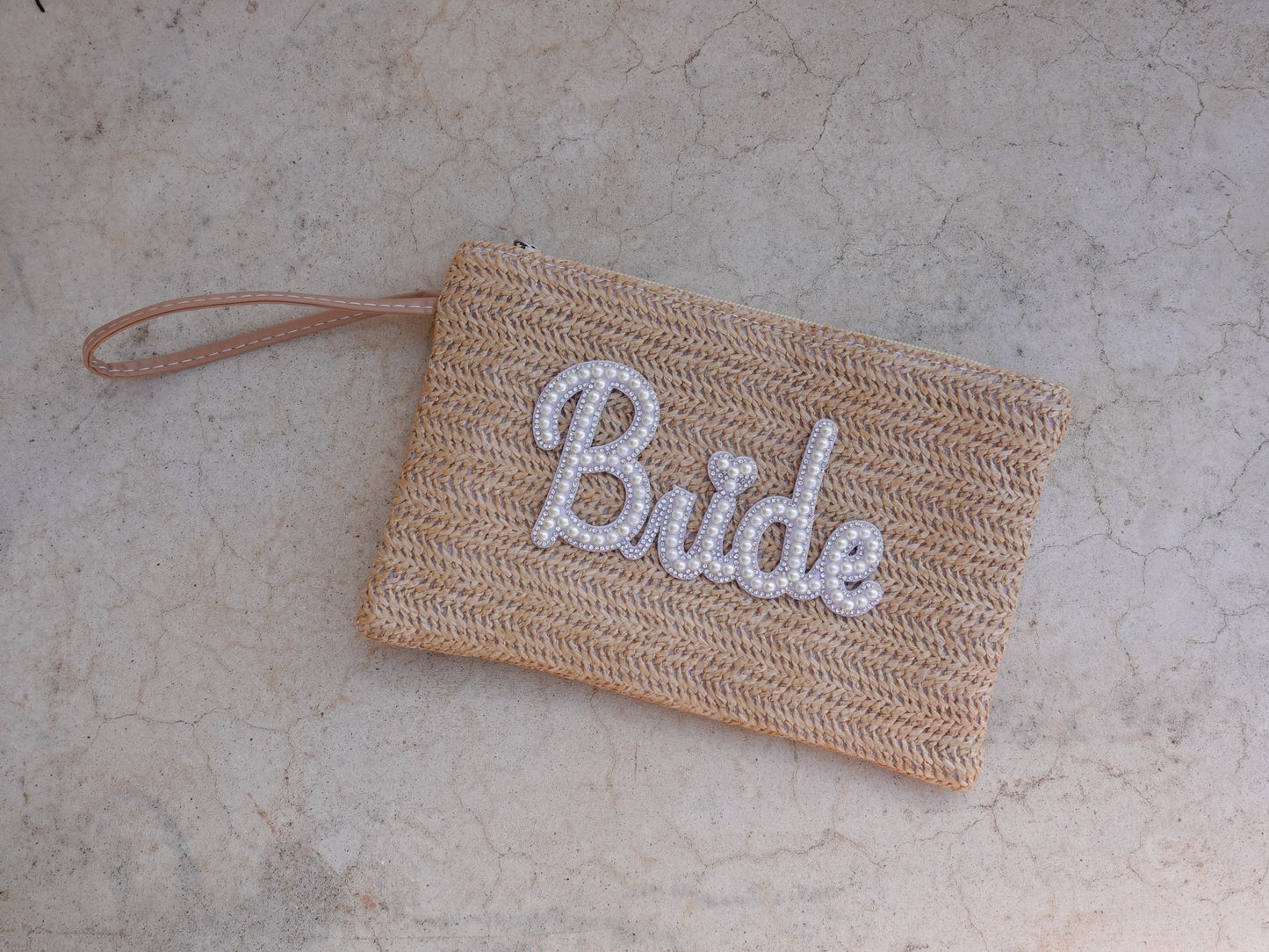 Cloud Dote Straw Clutch Bag