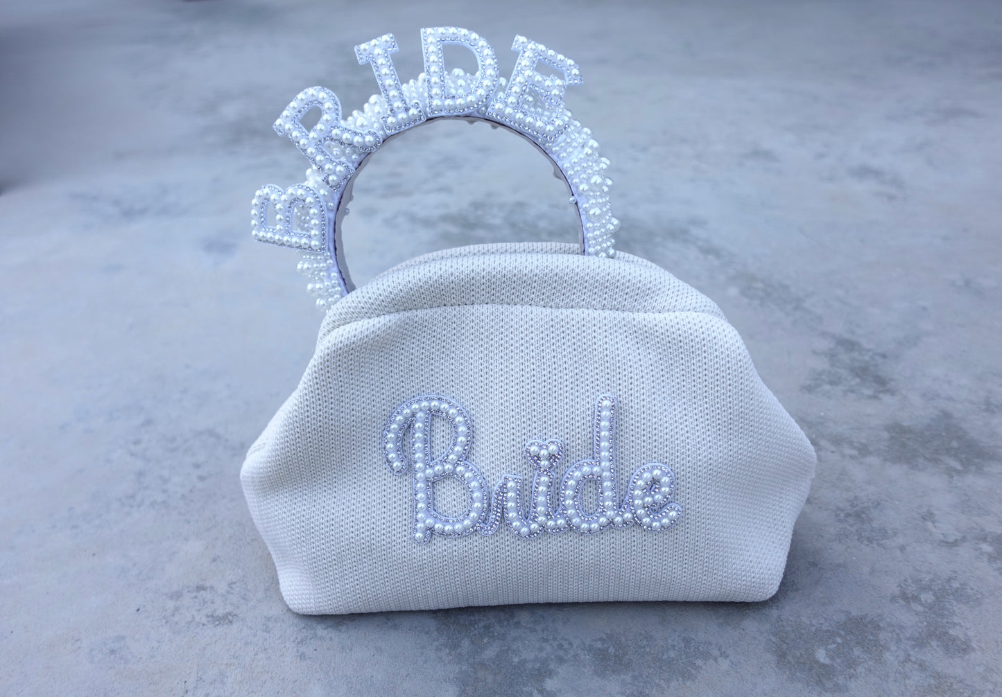 Cloud Dote Bride Knitted Clutch Bag