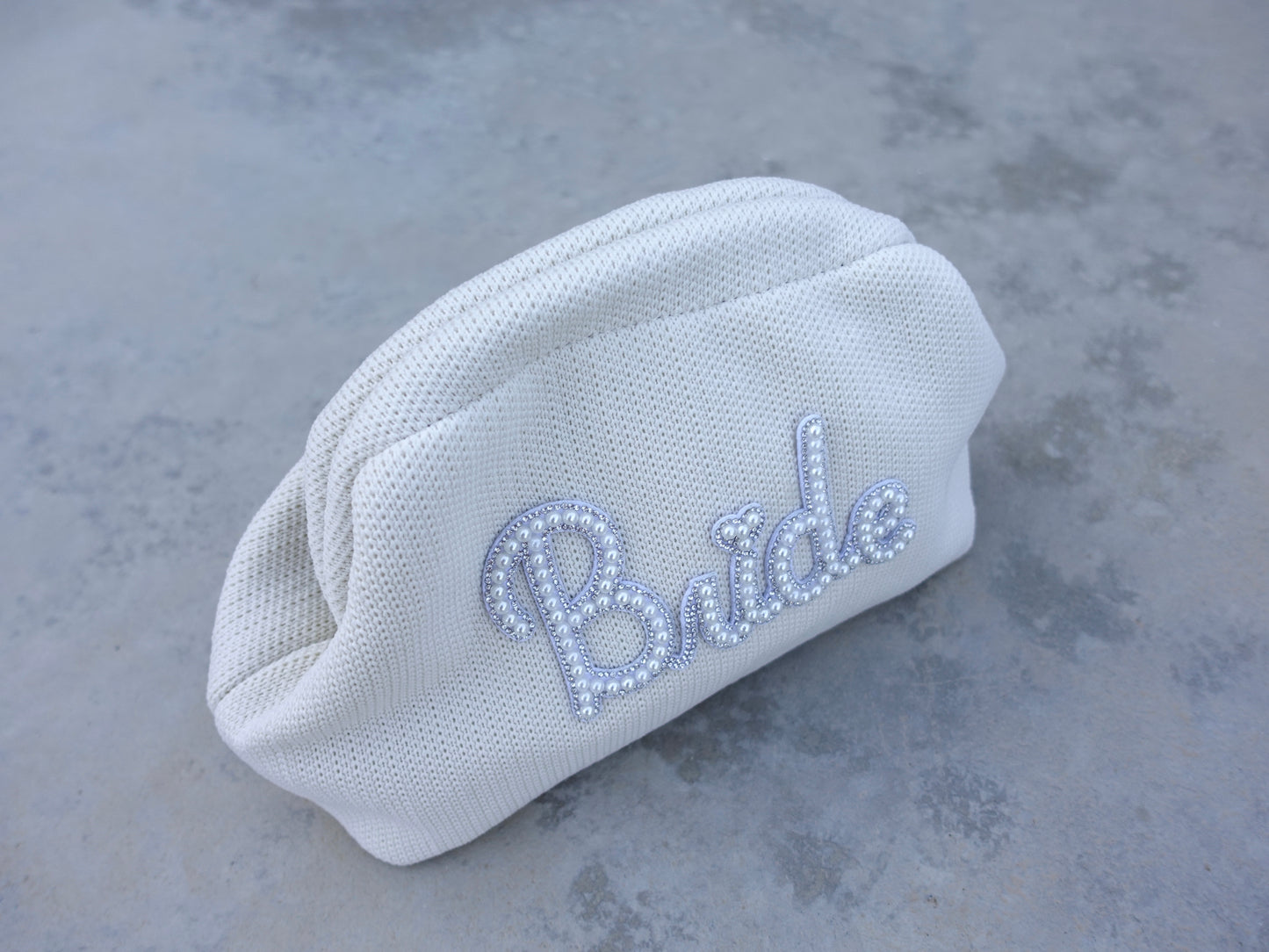 Cloud Dote Bride Knitted Clutch Bag