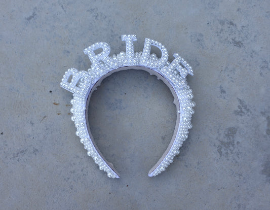 Bride to Be Pearl Headband